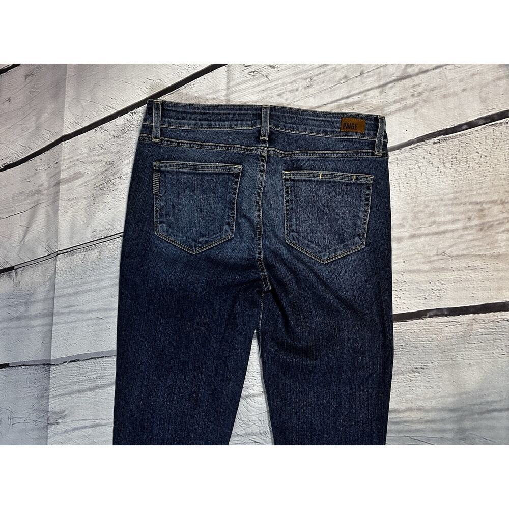 Paige Verdugo Ankle Jeans Size 29 Boho Medium Wash Patchwork Skinny Denim - Picture 7 of 7